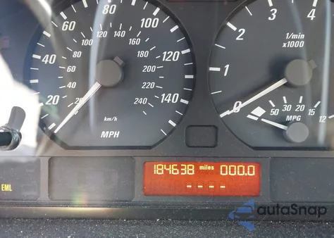 2004 BMW 325Ci z USA, uszkodzony, nr VIN WBABW334X4PG97293